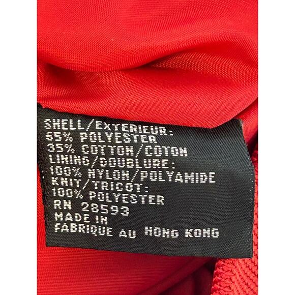 Members only VTG men’s red windbreaker bomber racer full zip jacket size 40 - Picture 11 of 14